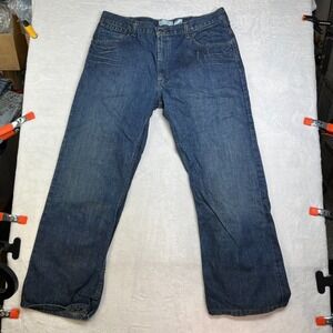 Vintage 2005 Levi's Silver Tab True Boot Jeans Mens Blue Denim Y2K 38X32 - Flaws